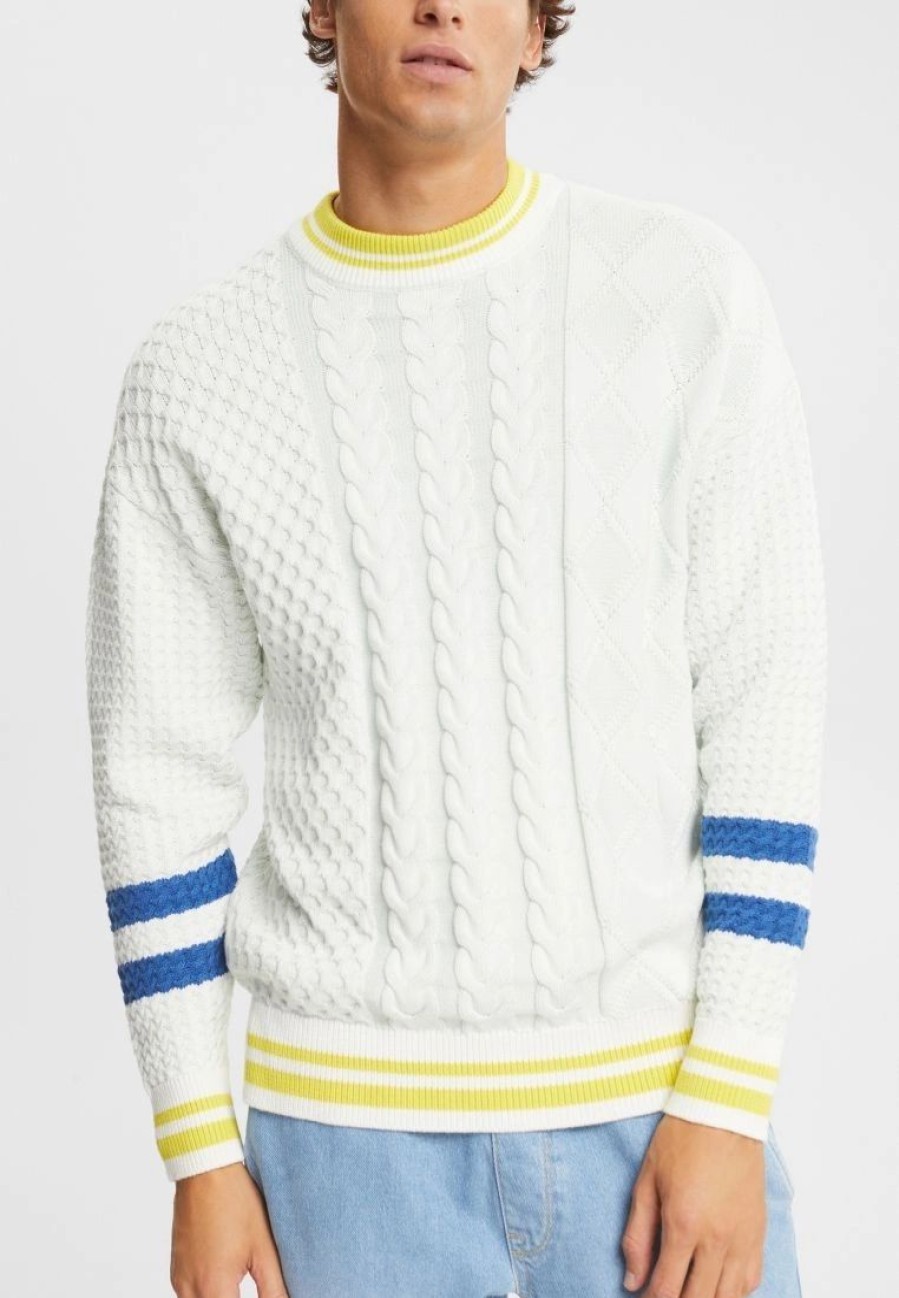 * Clothing | Esprit Jumper With A Knit Pattern