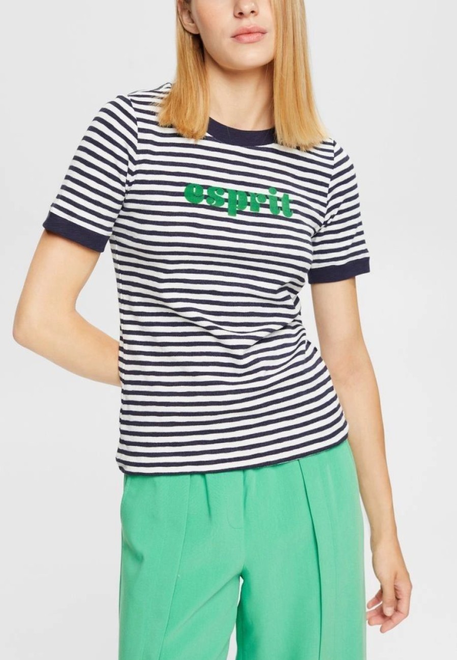 * Clothing | Esprit Striped Logo T-Shirt