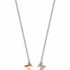 * Accessories | Esprit [Vivid Star] Two-Tone Silver & Rosegold Sterling Silver Necklace (42 Cm + 3 Cm Extension)