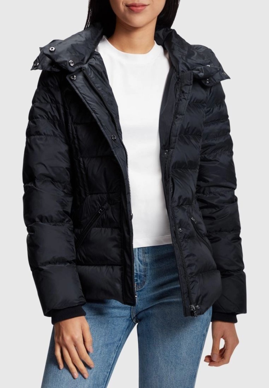 * Clothing | Esprit Quilted Jacket With Detachable Hood