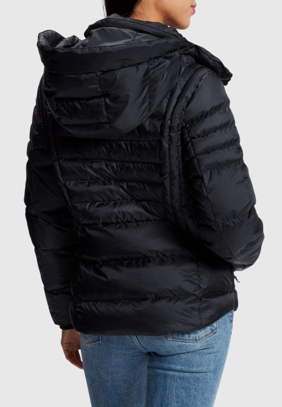 * Clothing | Esprit Quilted Jacket With Detachable Hood