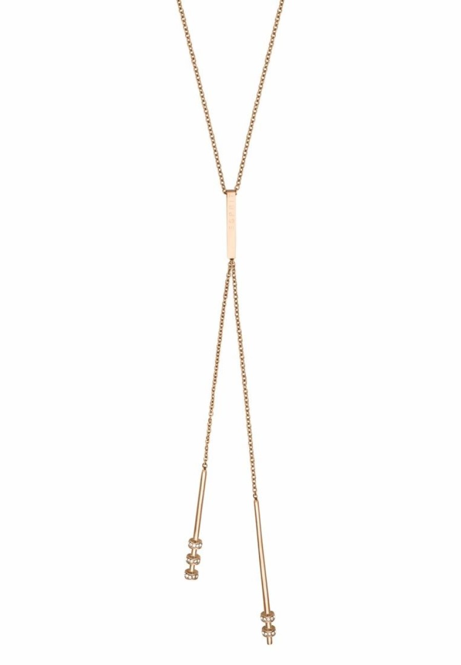 * Accessories | Esprit [Swing] Rosegold Stainless Steel Necklace (42 Cm + 3 Cm Extension)