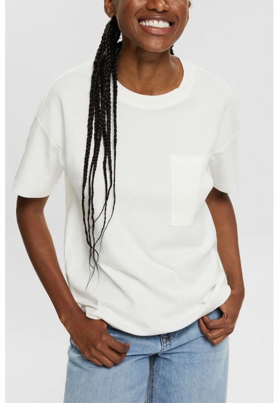 * Clothing | Esprit T-Shirt With A Breast Pocket