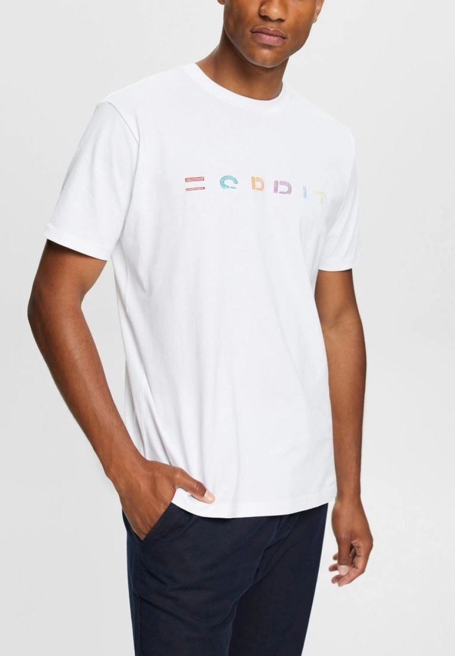 * Uncategorized | Esprit Jersey T-Shirt With An Embroidered Logo