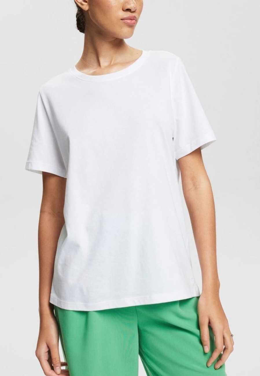 * Clothing | Esprit Basic T-Shirt In 100% Organic Cotton