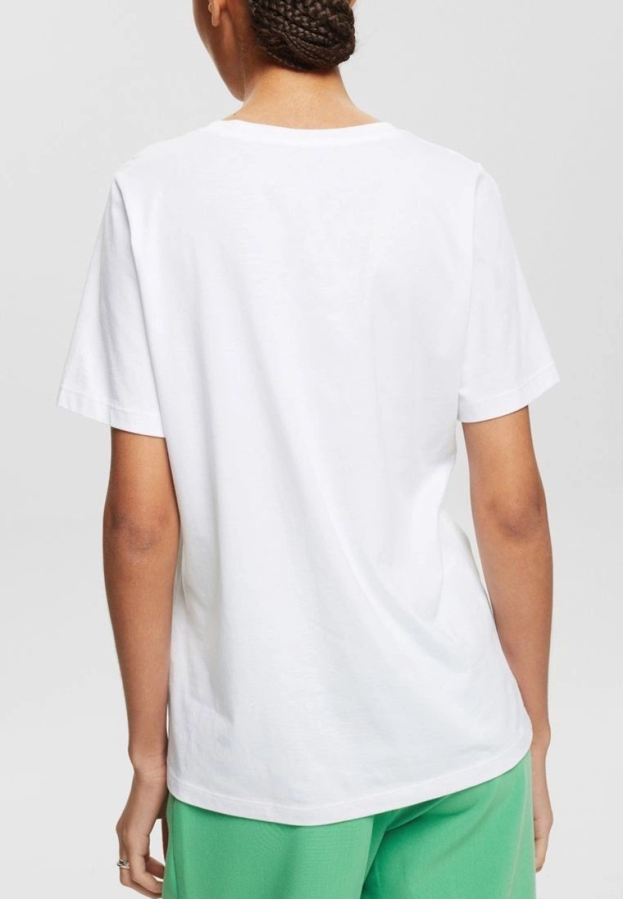 * Clothing | Esprit Basic T-Shirt In 100% Organic Cotton