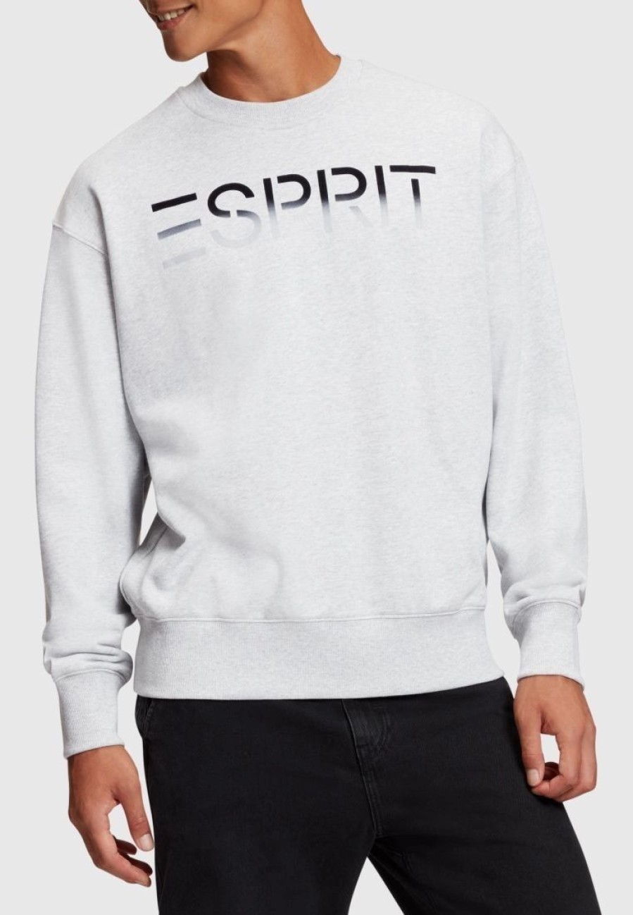 * Uncategorized | Esprit Flocked Logo Applique Sweatshirt