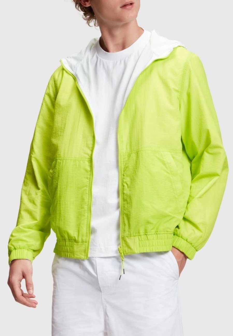 * Clothing | Esprit Reversible Neon Pop Layered Windbreaker