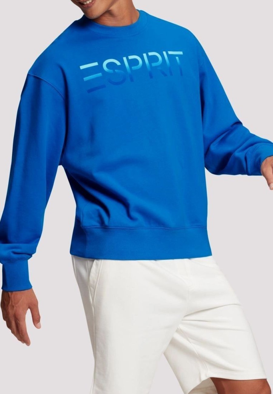 * Uncategorized | Esprit Flocked Logo Applique Sweatshirt