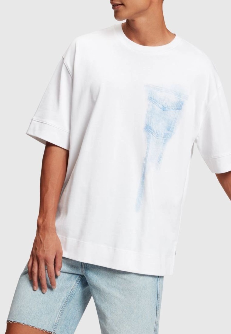 * Clothing | Esprit Denim Not Denim Placement Indigo Print Tee