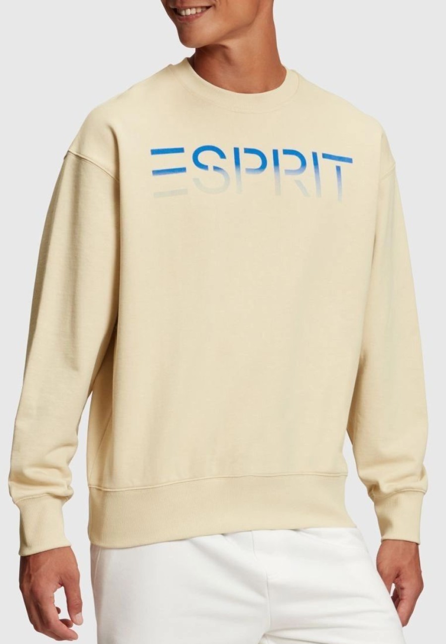 * Uncategorized | Esprit Flocked Logo Applique Sweatshirt