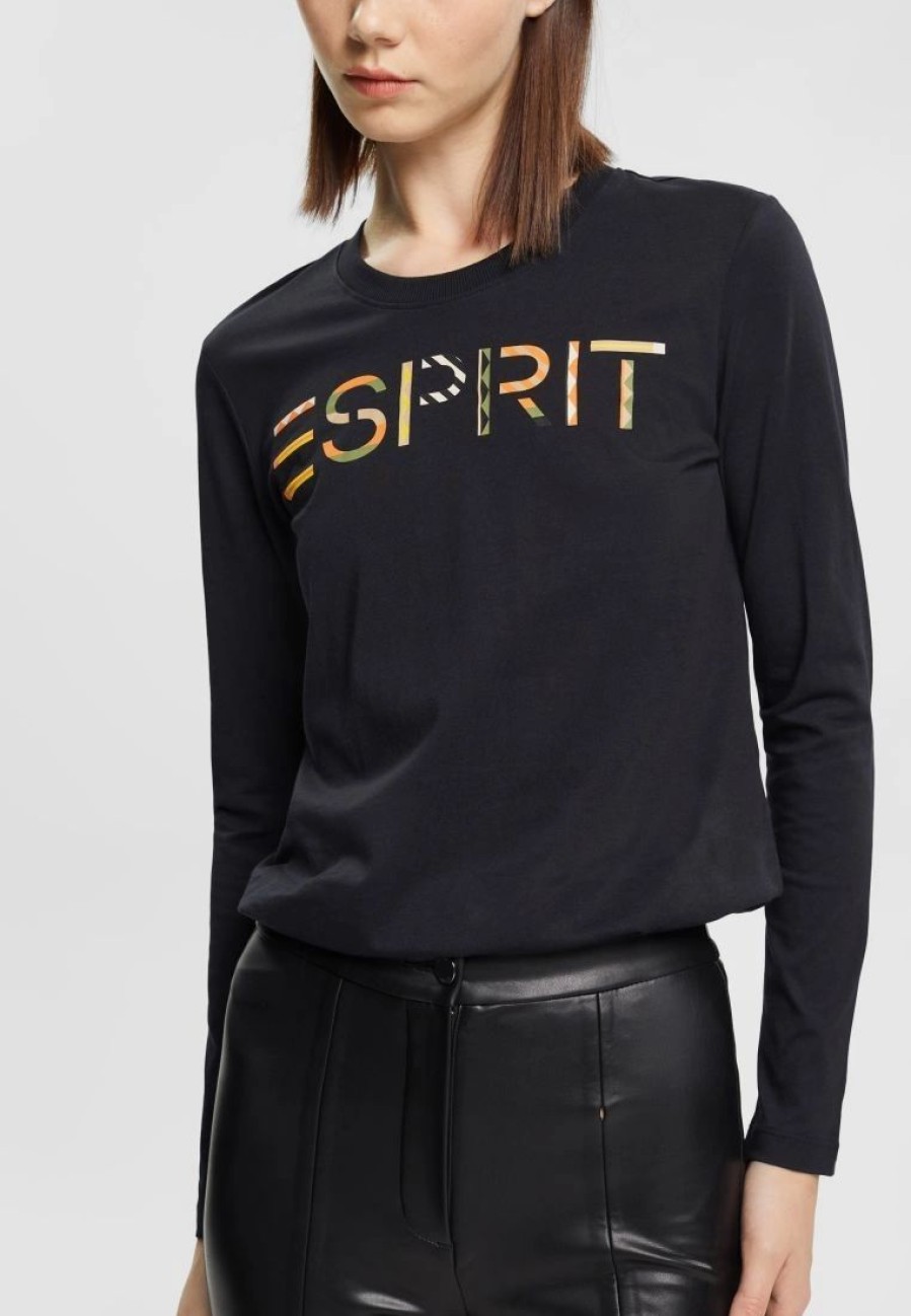 * Clothing | Esprit Long-Sleeved T-Shirt With Logo